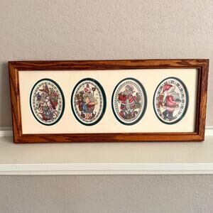 Four Seasons Santa Folk Art Print by Sue Winton-Plett